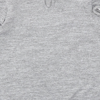 Womens UK Size 8 Peacocks Grey Tunic T-Shirt