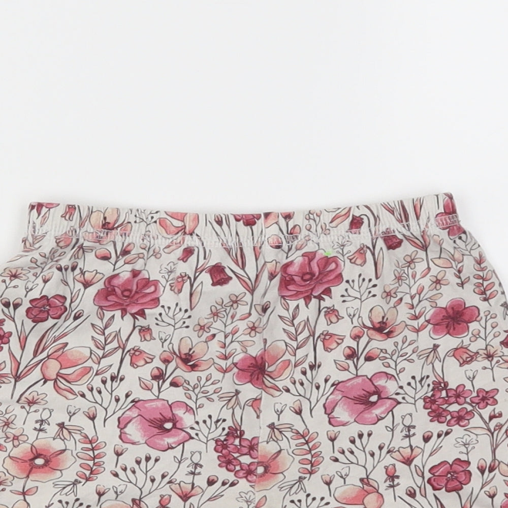 George Girls White Floral  Capri Pyjama Pants Size 3-4 Years