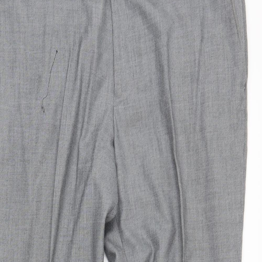 George Mens Grey   Dress Pants Trousers Size 34 in L26 in