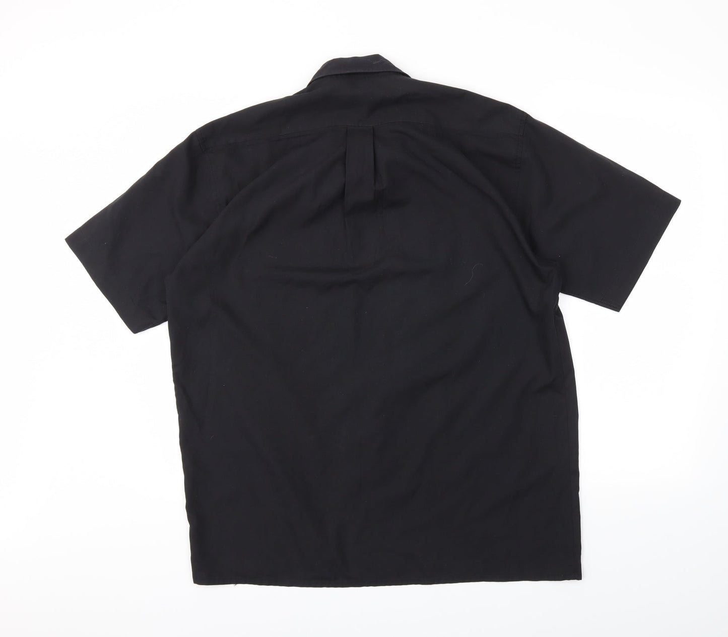 Tom Hagan Mens Black    Button-Up Size L