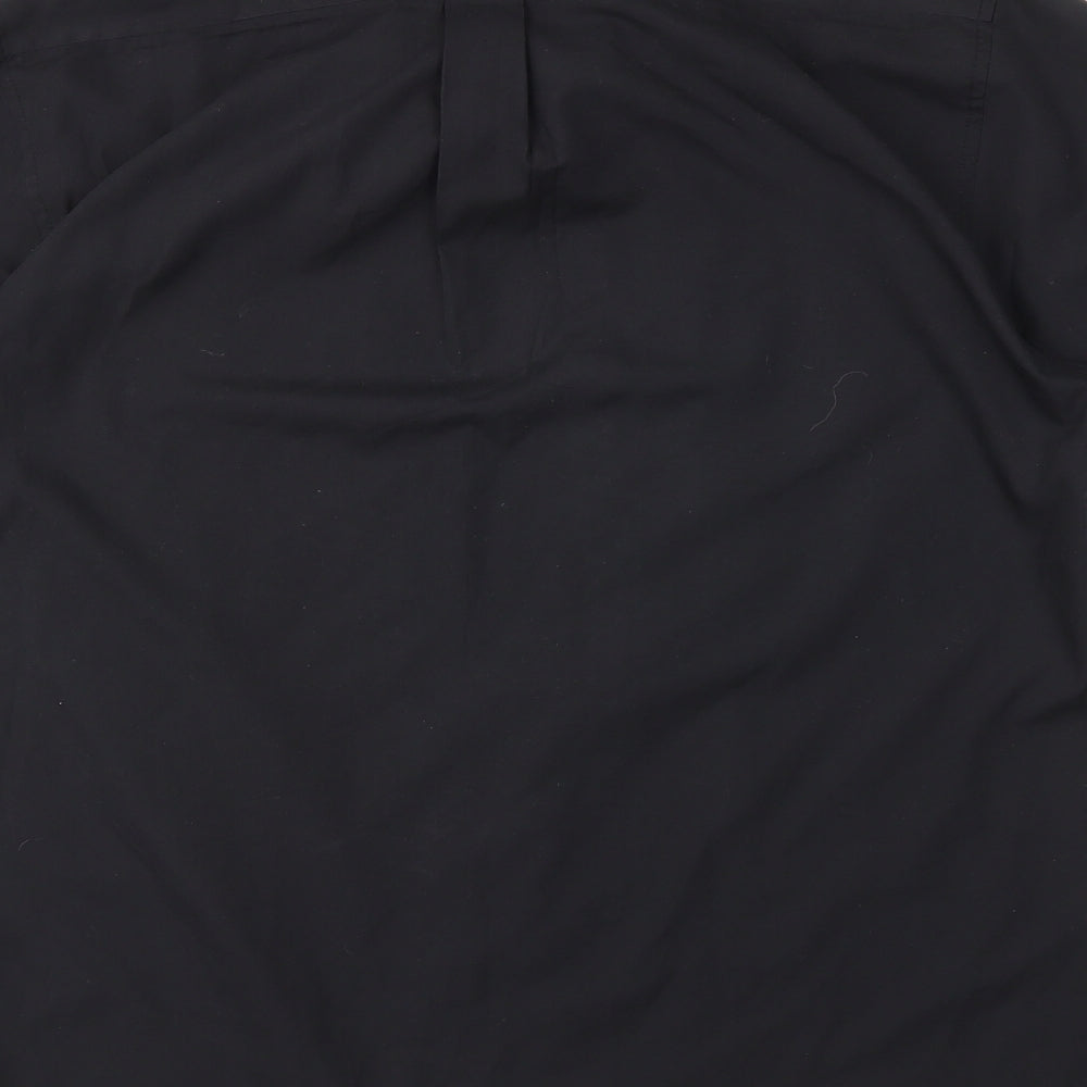 Tom Hagan Mens Black    Button-Up Size L