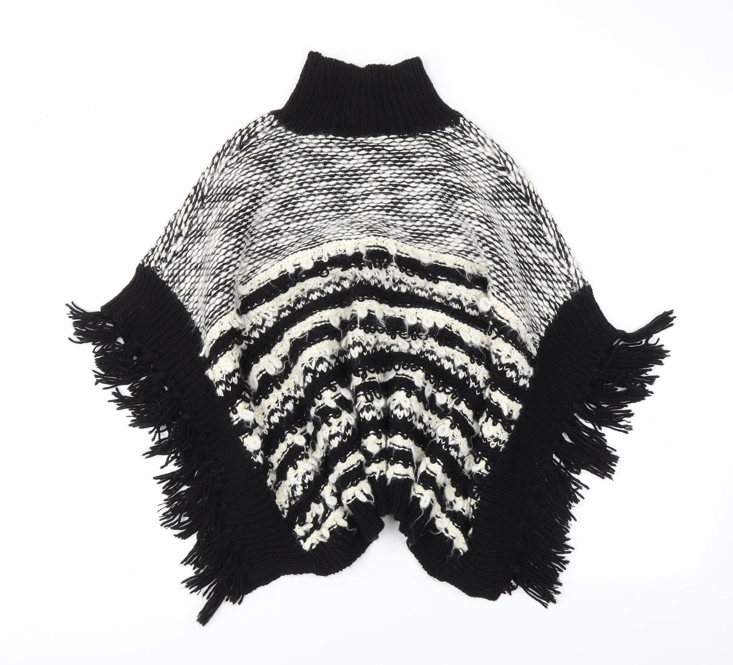 I love girls wear Girls Black Striped  Pullover Jumper One Size