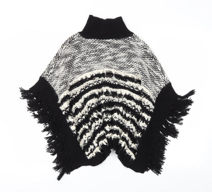 I love girls wear Girls Black Striped  Pullover Jumper One Size