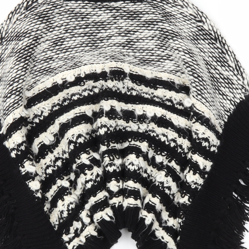 I love girls wear Girls Black Striped  Pullover Jumper One Size