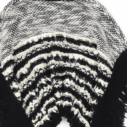 I love girls wear Girls Black Striped  Pullover Jumper One Size