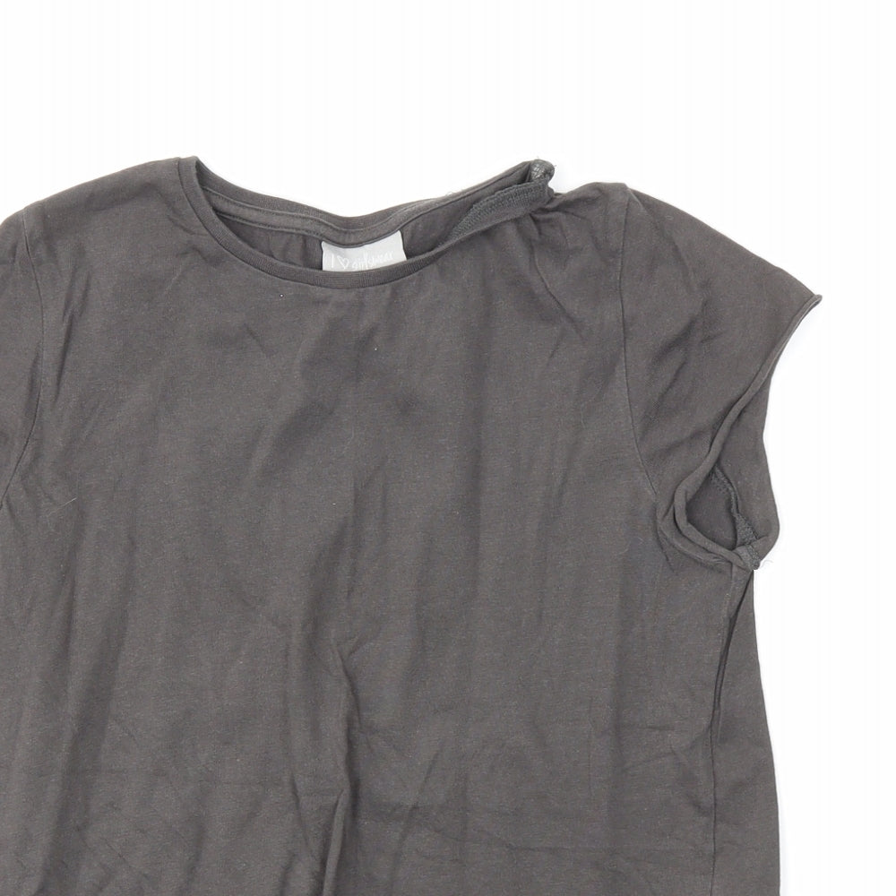 I love Girlswear Girls Grey   Basic T-Shirt Size 10 Years