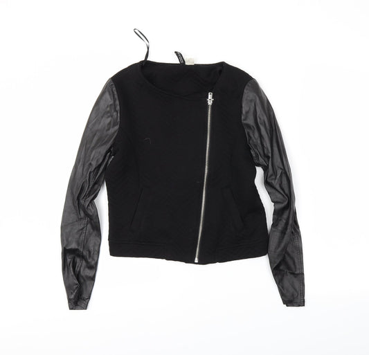 Womens UK Size 8 H&M Black Jacket