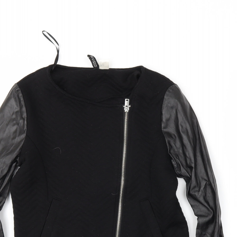 Womens UK Size 8 H&M Black Jacket