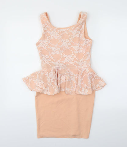 Boohoo Womens Pink   Bodycon  Size 8