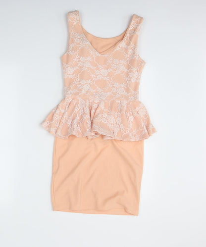 Boohoo Womens Pink   Bodycon  Size 8