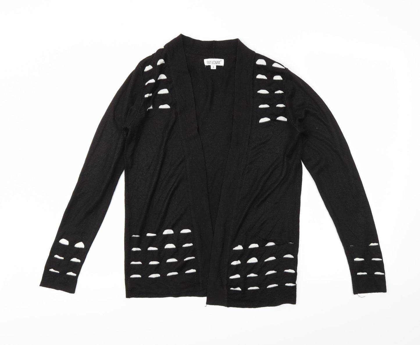 Fay Louise Womens Black   Cardigan Jumper Size S