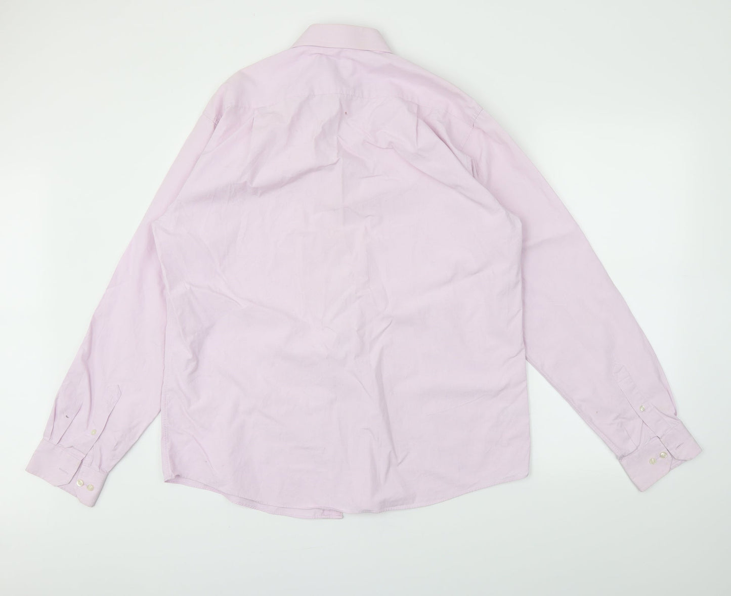 Mens UK Size L cottontech Pink  Button-Up Long Sleeve Casual Shirt