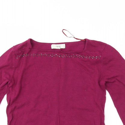 Womens UK Size 12 NEXT Purple Tunic T-Shirt