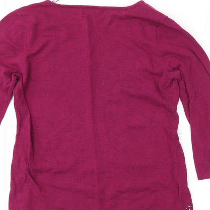 Womens UK Size 12 NEXT Purple Tunic T-Shirt