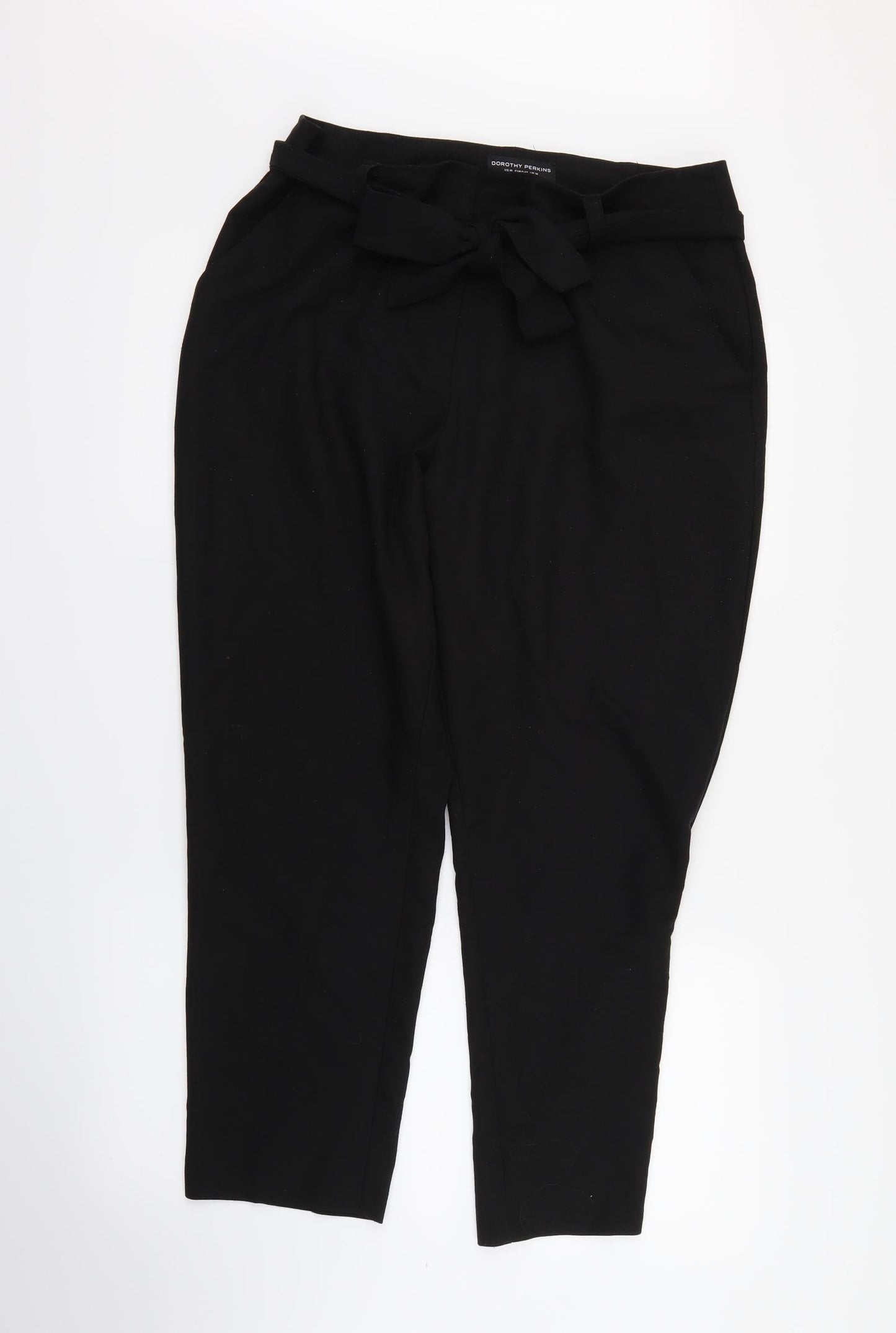 Womens UK Size 14 Dorothy Perkins Regular Fit  Black Trousers
