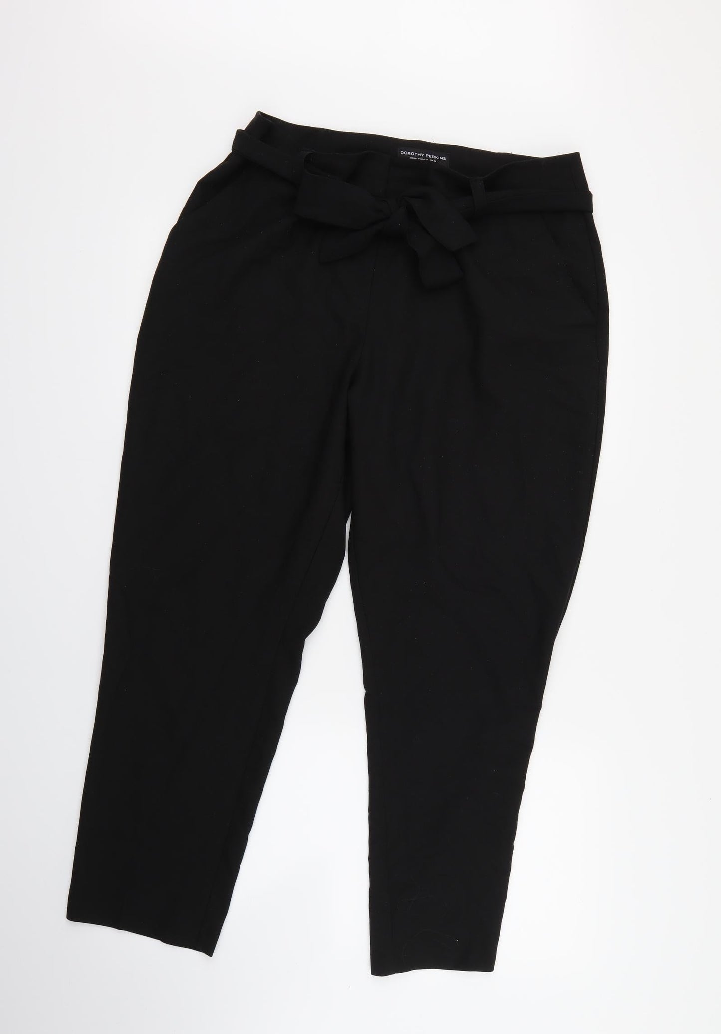 Womens UK Size 14 Dorothy Perkins Regular Fit  Black Trousers