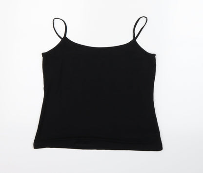 Marks and Spencer Womens Black   Henley Jumper Size 16