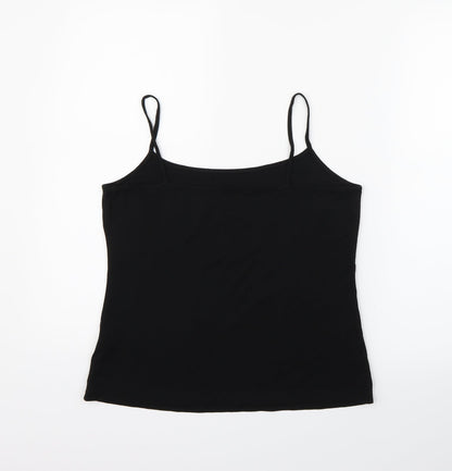 Marks and Spencer Womens Black   Henley Jumper Size 16