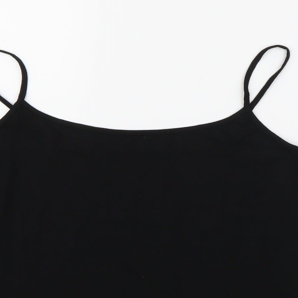 Marks and Spencer Womens Black   Henley Jumper Size 16