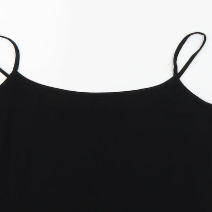 Marks and Spencer Womens Black   Henley Jumper Size 16