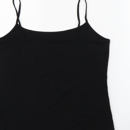 Marks and Spencer Womens Black   Henley Jumper Size 16