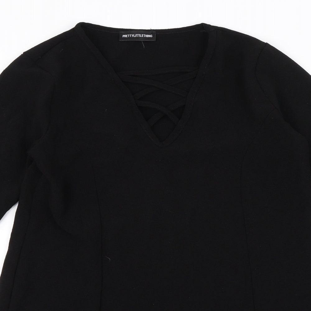 PRETTYLITTLETHING Womens Black   Shift  Size 6