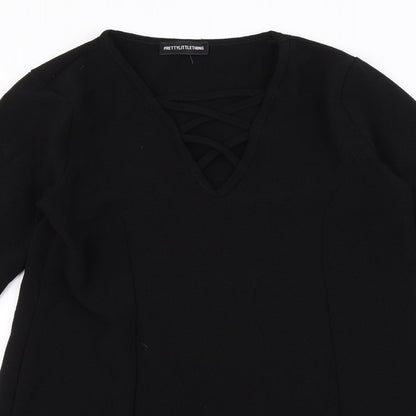 PRETTYLITTLETHING Womens Black   Shift  Size 6