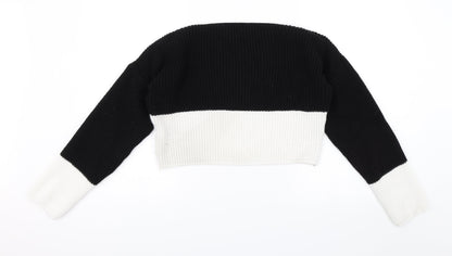 PRETTYLITTLETHING Womens Black   Pullover Jumper Size S