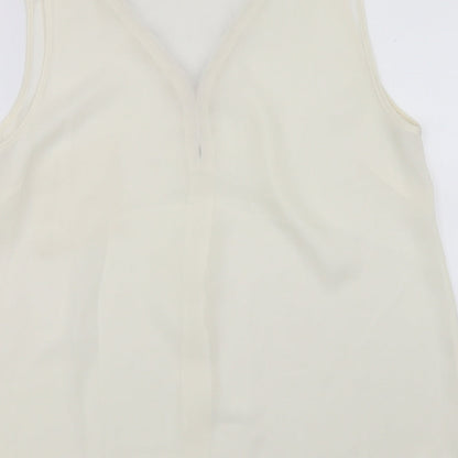 Womens UK Size 14 G21 White Basic Blouse