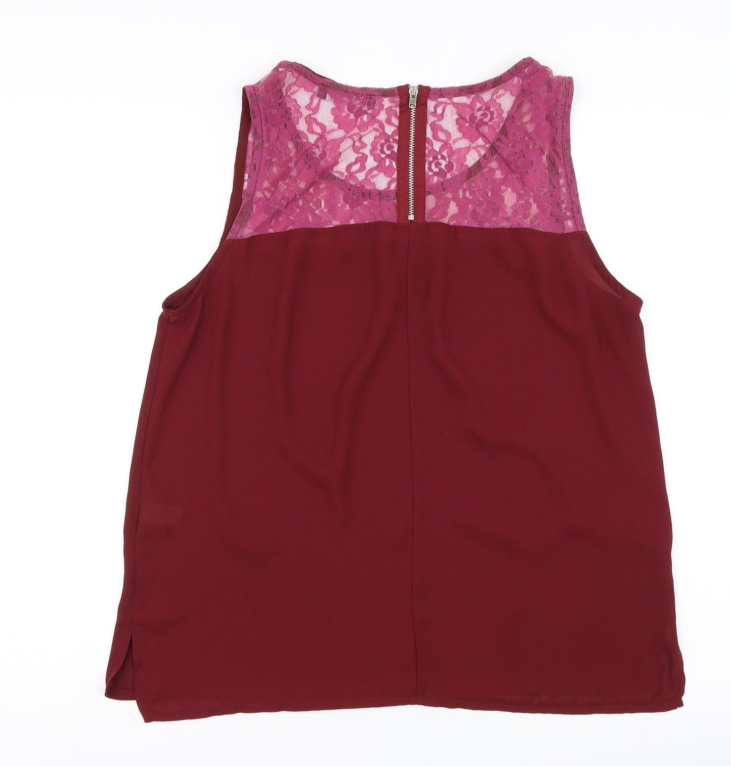 Womens UK Size 14 Select Red Basic Blouse