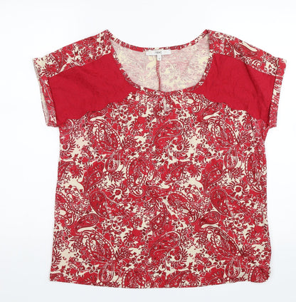 Womens UK Size 10 NEXT Red Basic Blouse