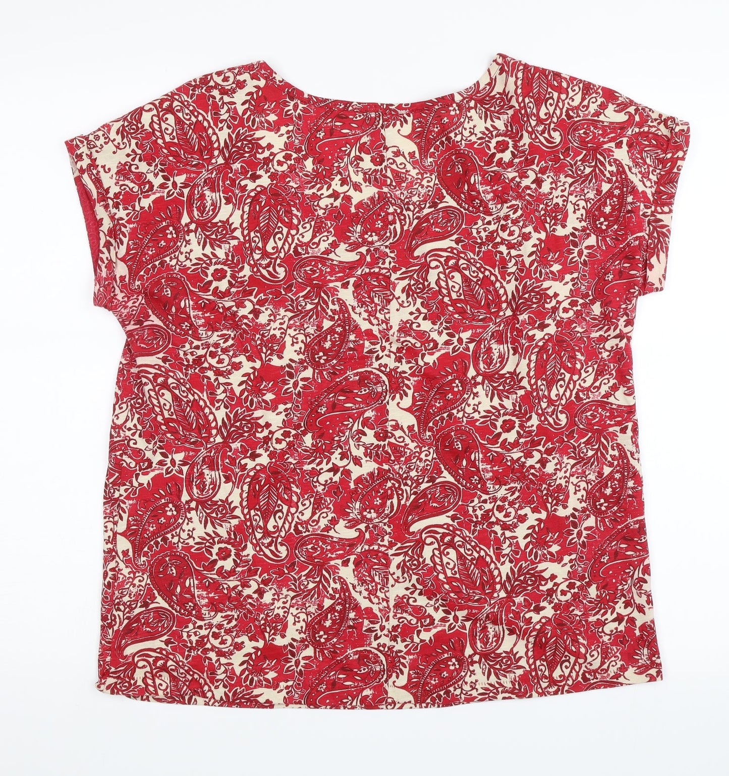 Womens UK Size 10 NEXT Red Basic Blouse