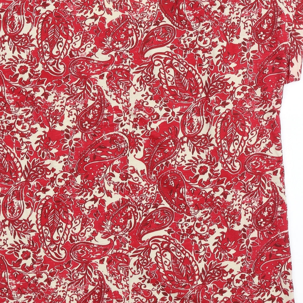 Womens UK Size 10 NEXT Red Basic Blouse