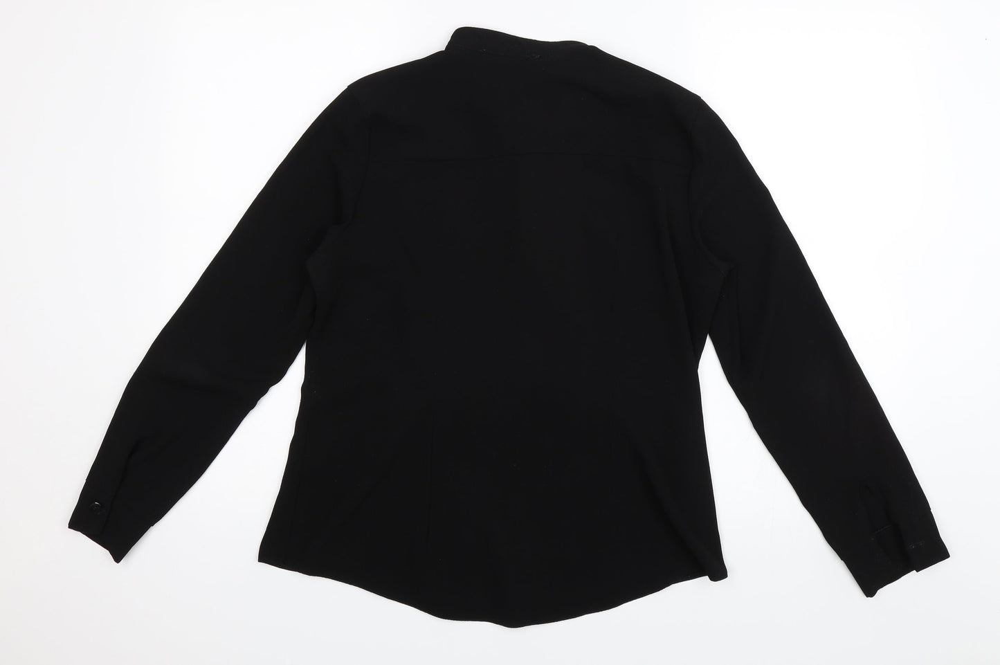 QED London Womens Black   Basic Button-Up Size 10