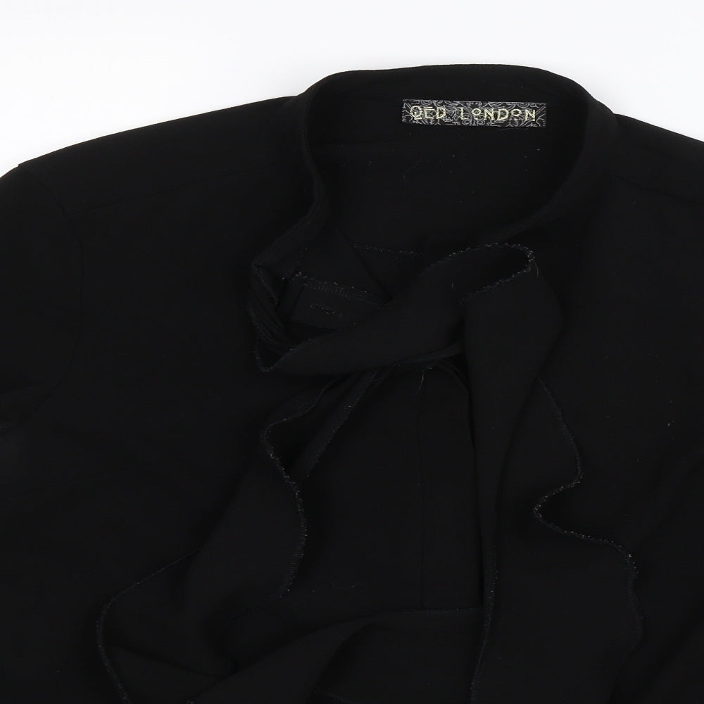 QED London Womens Black   Basic Button-Up Size 10