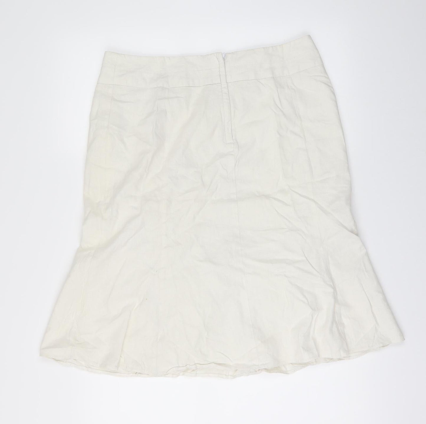 George Womens Beige   Flare Skirt Size 14