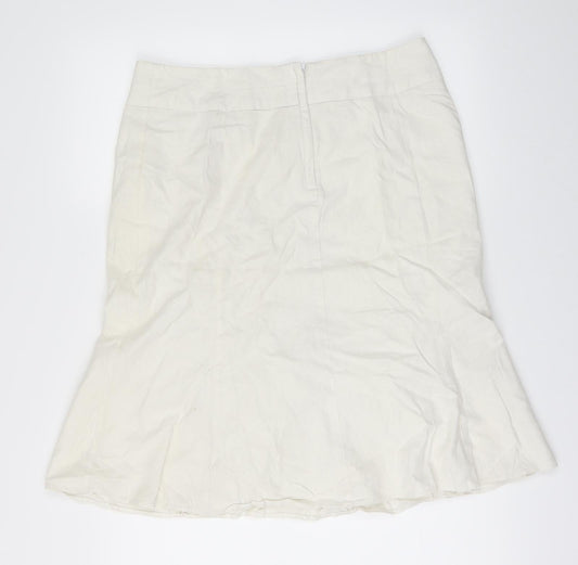 George Womens Beige   Flare Skirt Size 14