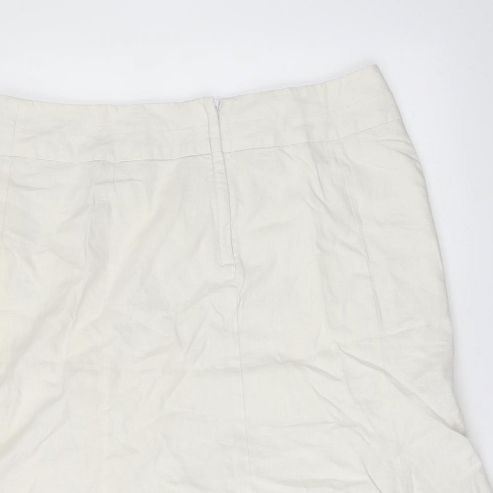 George Womens Beige   Flare Skirt Size 14