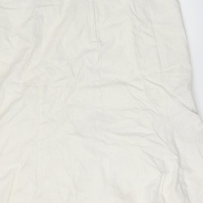 George Womens Beige   Flare Skirt Size 14