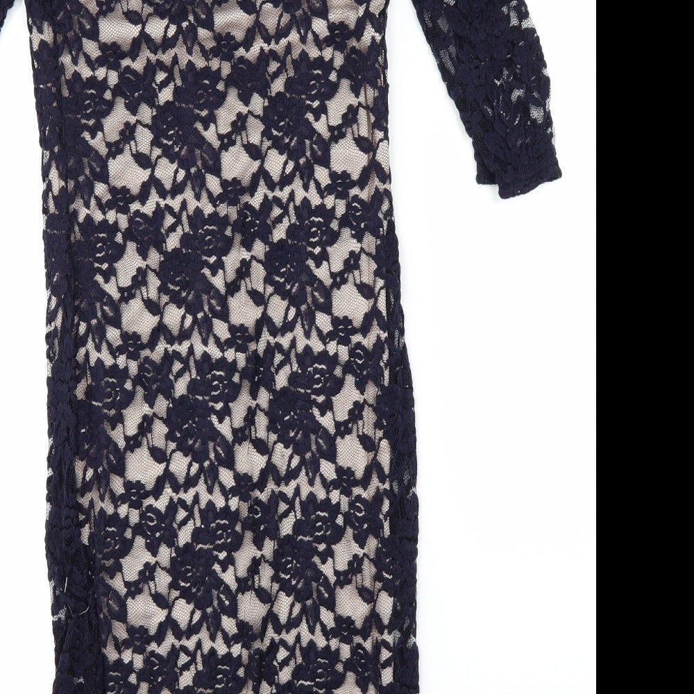 Atmosphere Womens Blue Floral  Shift  Size 8