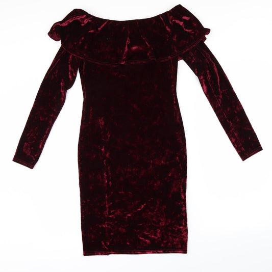 Quiz Womens Red   Pencil Dress  Size 10