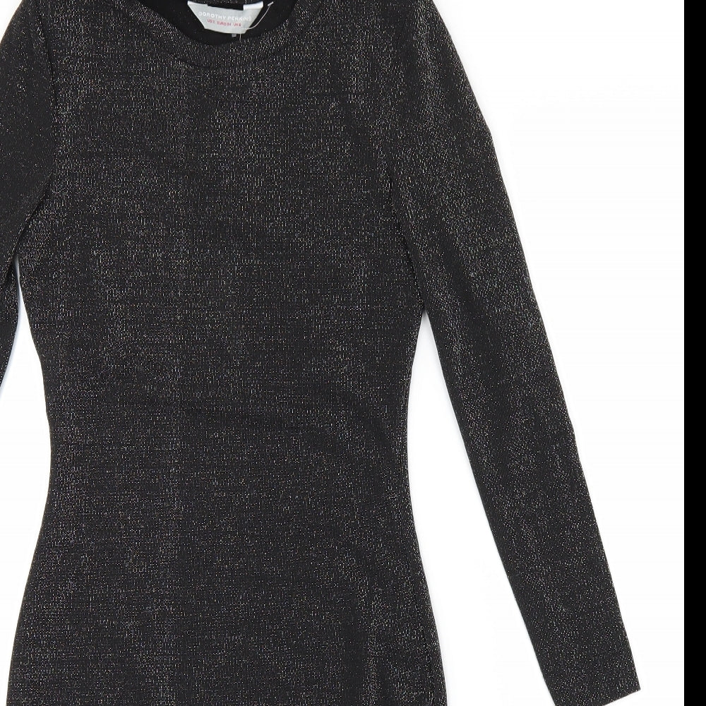 Dorothy Perkins Womens Black   Pencil Dress  Size 8