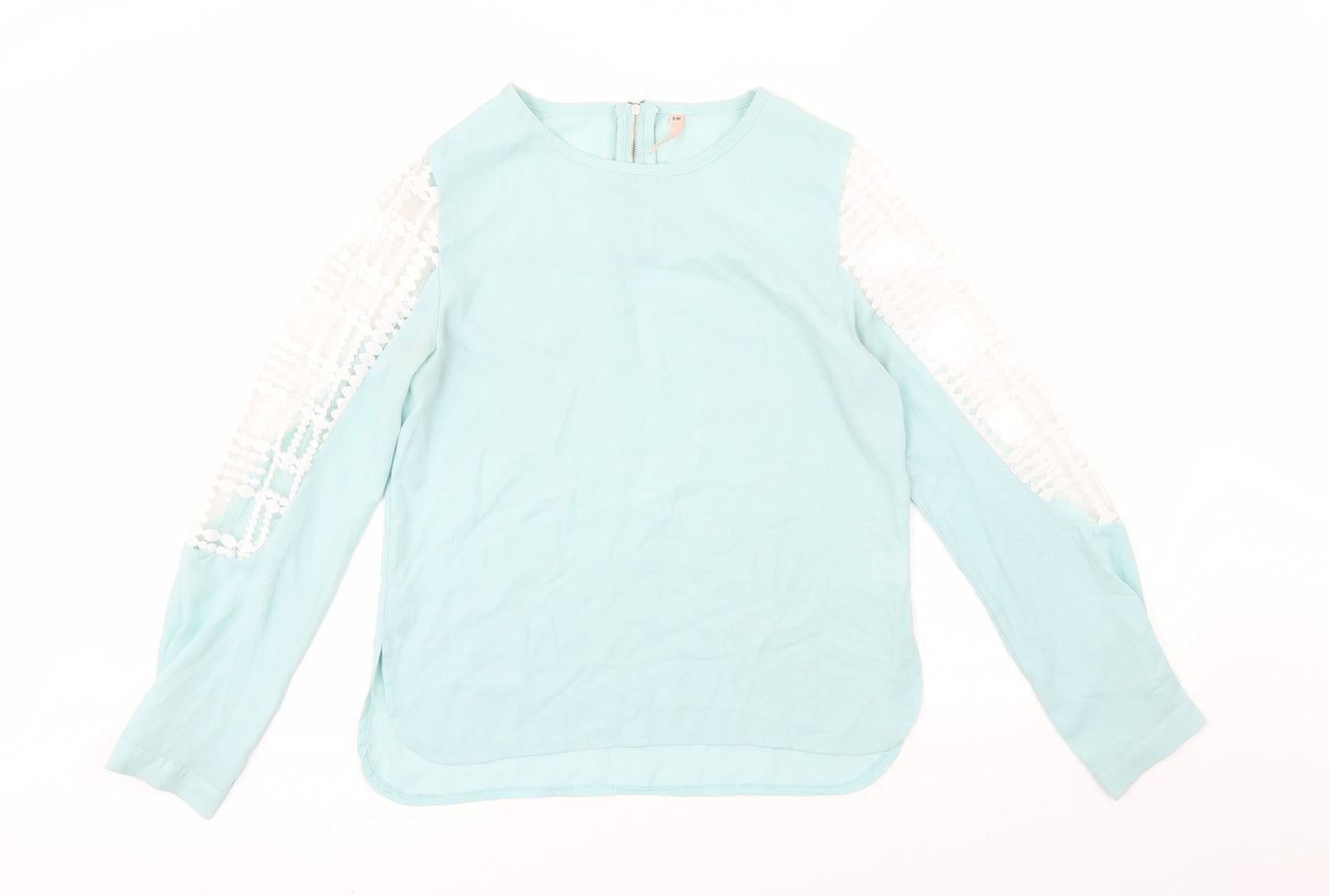Womens UK Size M Sweewe Green Basic Blouse