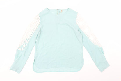 Womens UK Size M Sweewe Green Basic Blouse