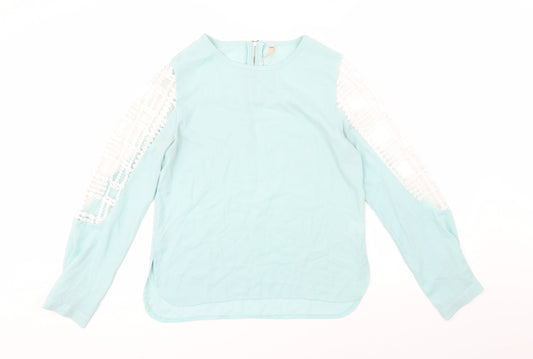 Womens UK Size M Sweewe Green Basic Blouse