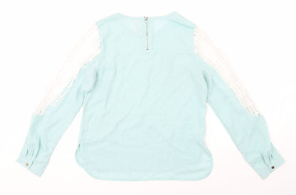Womens UK Size M Sweewe Green Basic Blouse