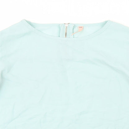 Womens UK Size M Sweewe Green Basic Blouse