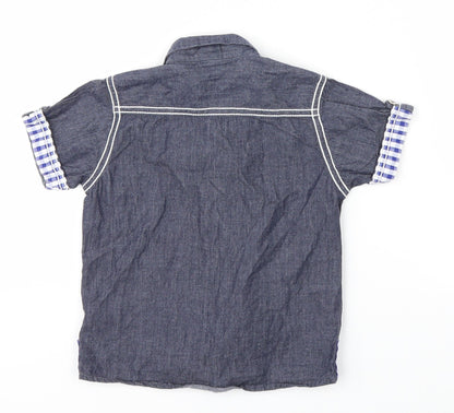 Aarong Boys Blue   Basic Button-Up Size 2-3 Years