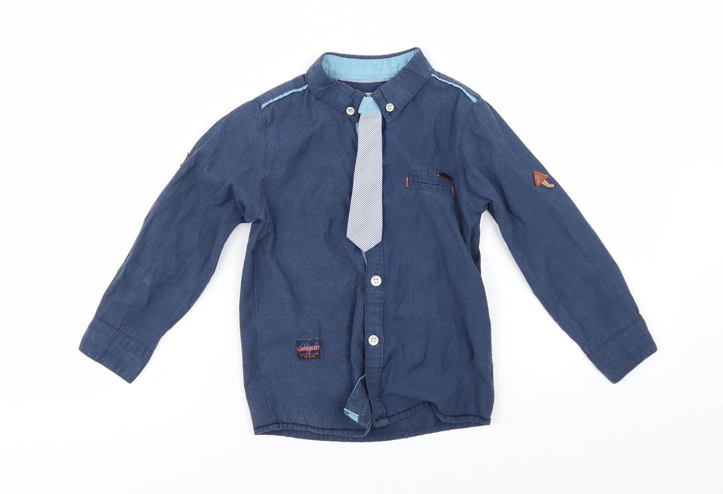ZY&UP Boys Blue   Basic Dress Shirt Size 2-3 Years