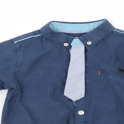 ZY&UP Boys Blue   Basic Dress Shirt Size 2-3 Years